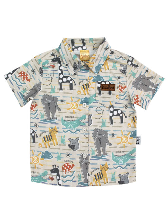 New Safari Kids Button Up Shirt