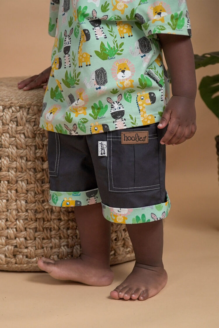 Kids Safari Cargo Shorts Outfit Baby Clothes