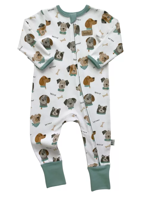 Kids Sleepwear Dog print Kids Winter Cotton - Winter Kids Clothing Onesie