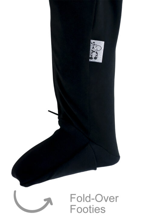 Kids Winter Cotton Onesie Black