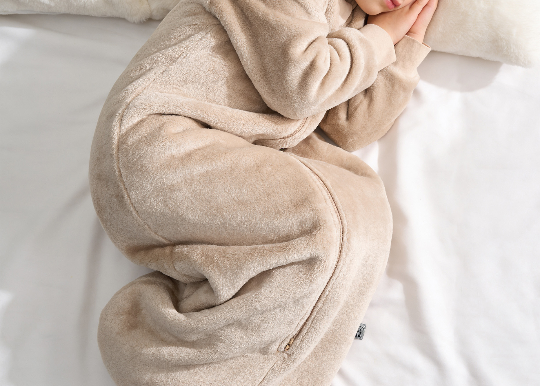 Stone Plush Sleeve Sleep Sack Banner