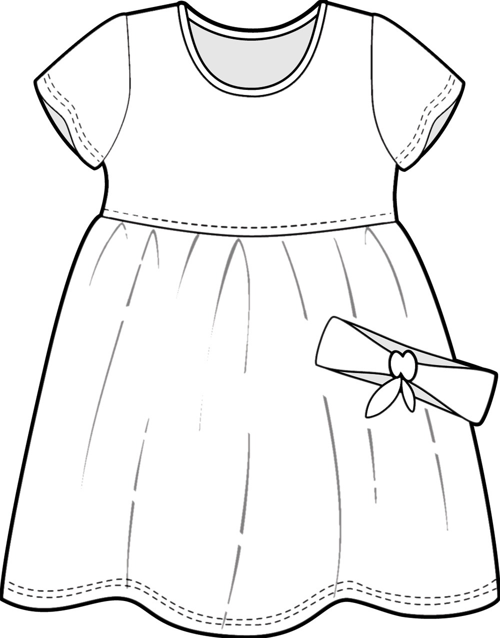 Gilrs Dress CAD