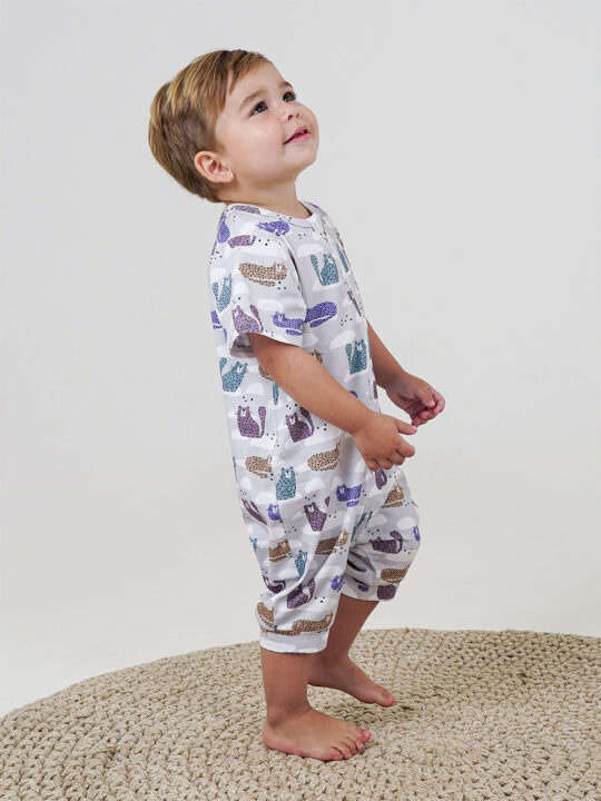 Leo Baby Boys Short Onesie