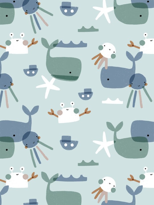 Marine Shortie Onesie for Babies PRINT