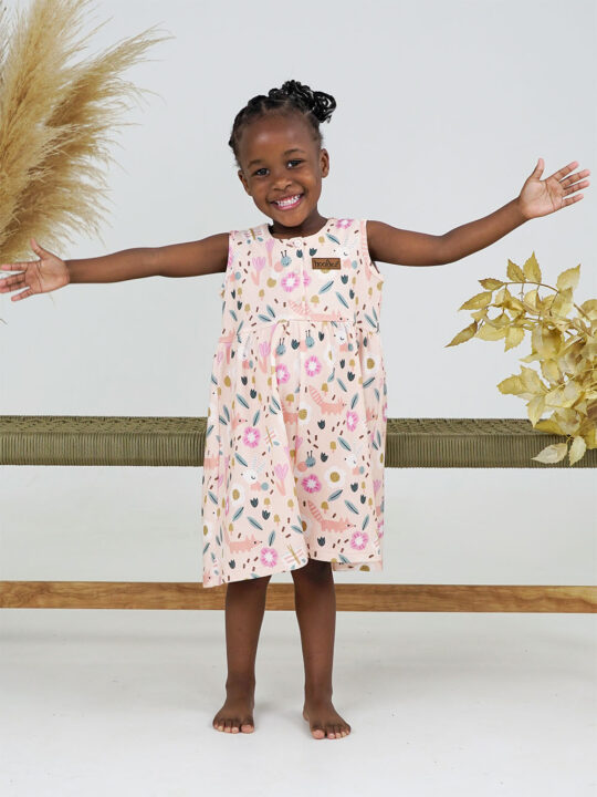 Mini Garden Girls Romper Dress