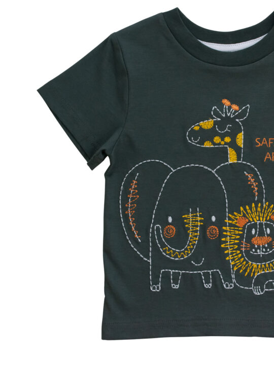 Charcoal Boys Safari Tee