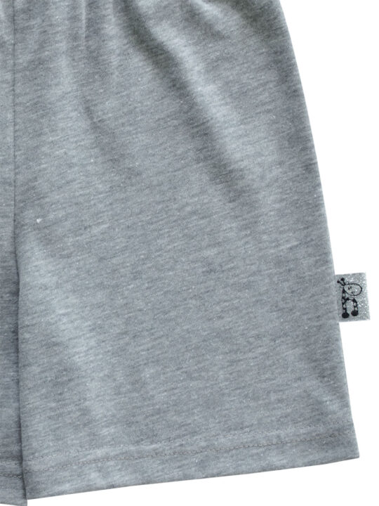 grey melange kids Pyjamas detail 2