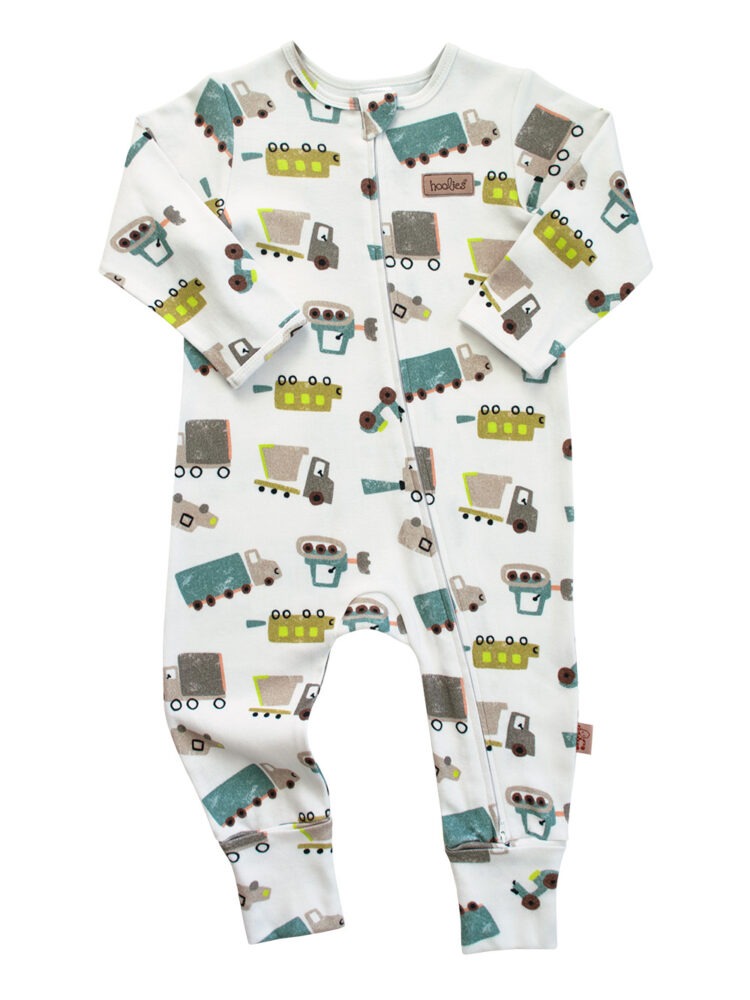 transport cotton baby onesie