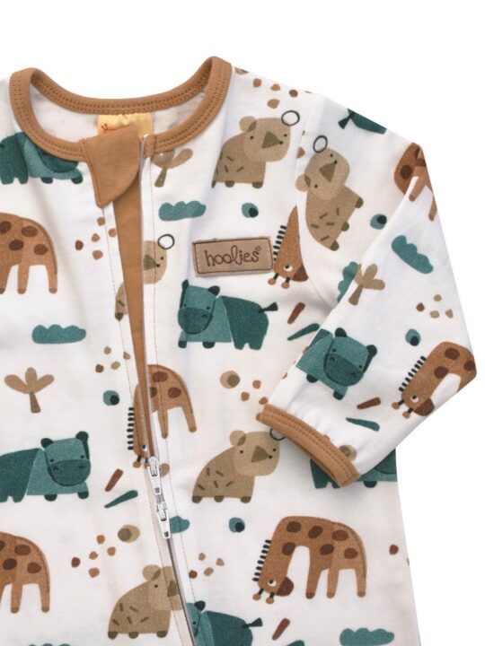25WGFO Giraffe Friends Kids Onesie Zoom 1