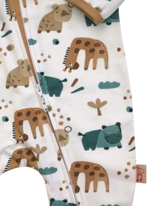 25WGFO Giraffe Friends Kids Onesie Zoom 2