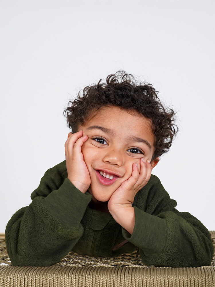 Khaki Kids Fleece Onesie