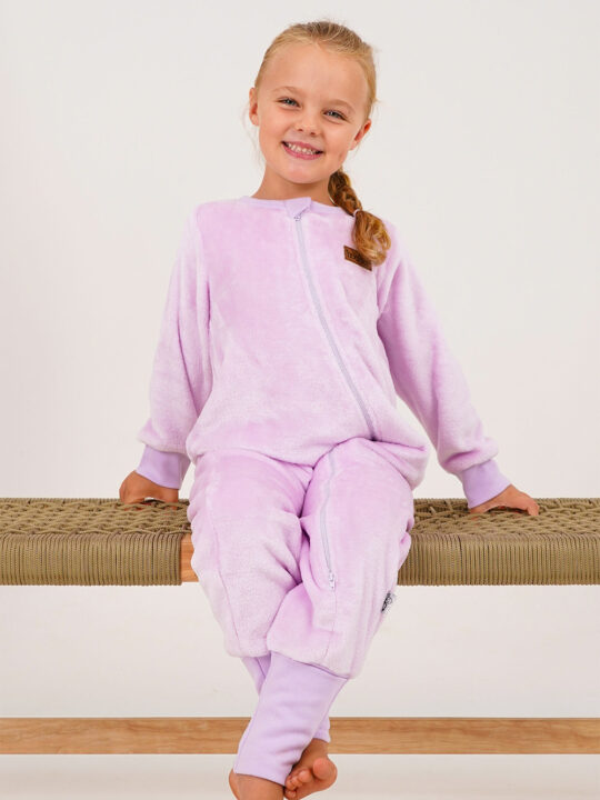 Lilac Girls Winter Fleece Onesie
