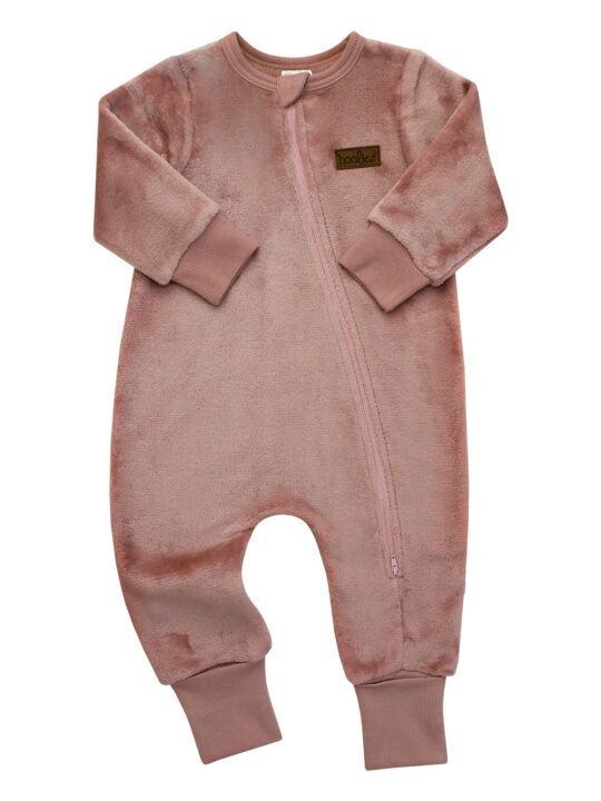 Rose Gold Girls Fleece Onesie
