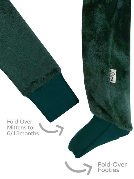 Emerald Green Plushiegrow Mitten and Footie