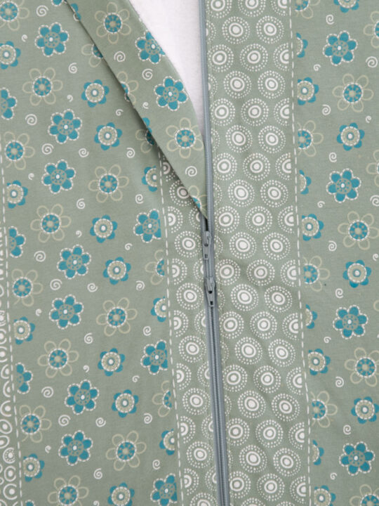 Green Floral Sleepsack Zoom 2