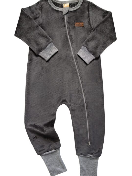 Grey Plush Kids Onesie