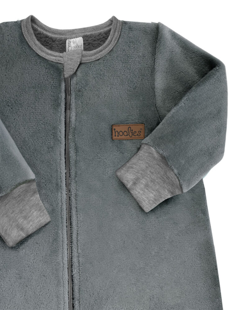 Charcoal Sleeved Sleep sack detail