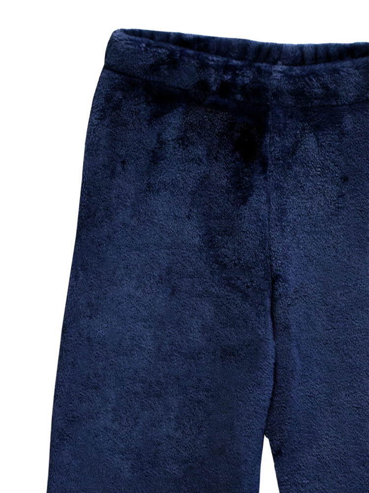 Navy Plush Set Pants