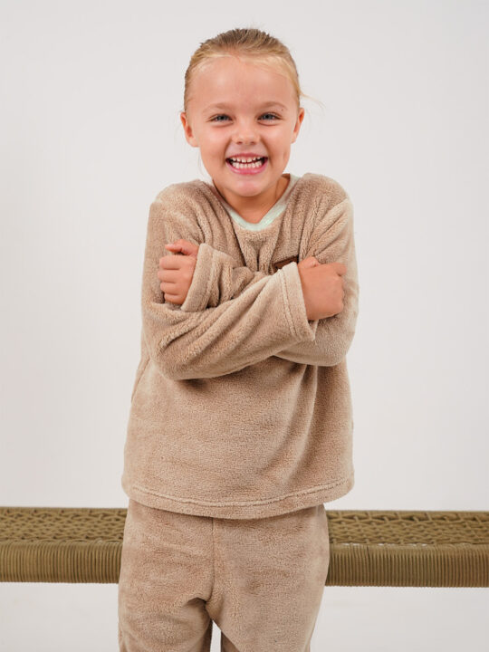 Stone Plush Set Model 2 Girls Fleece Set