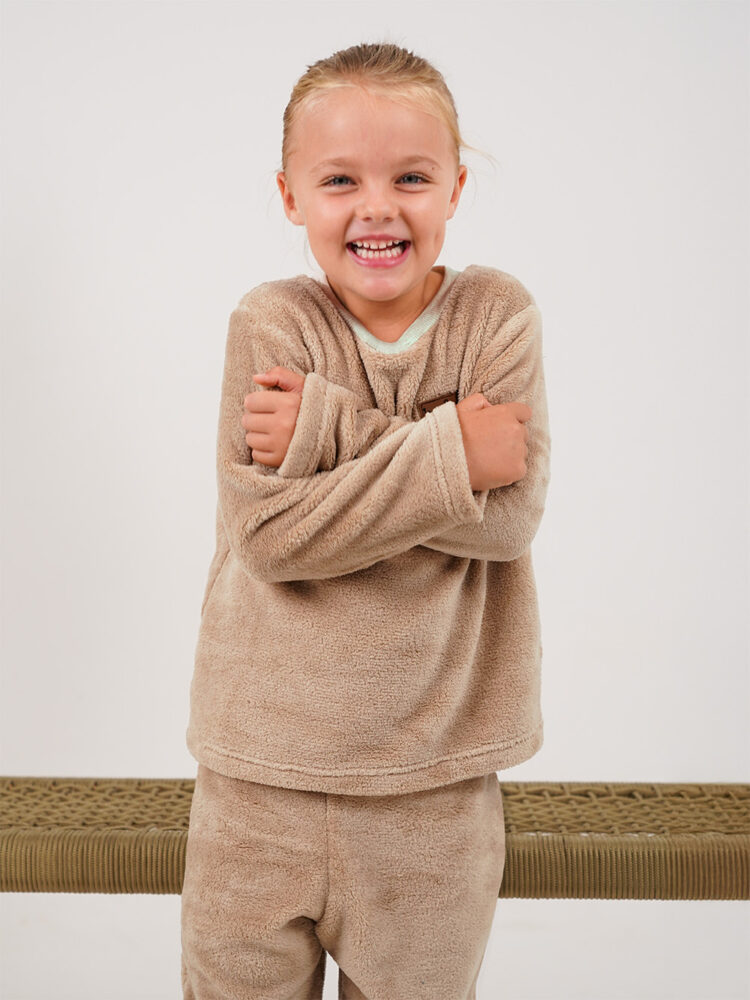 Stone Plush Set Model 2 Girls Fleece Set