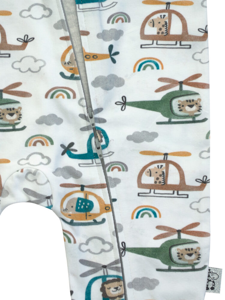 25WHO Safari Helicopter Onesie Zoom 2