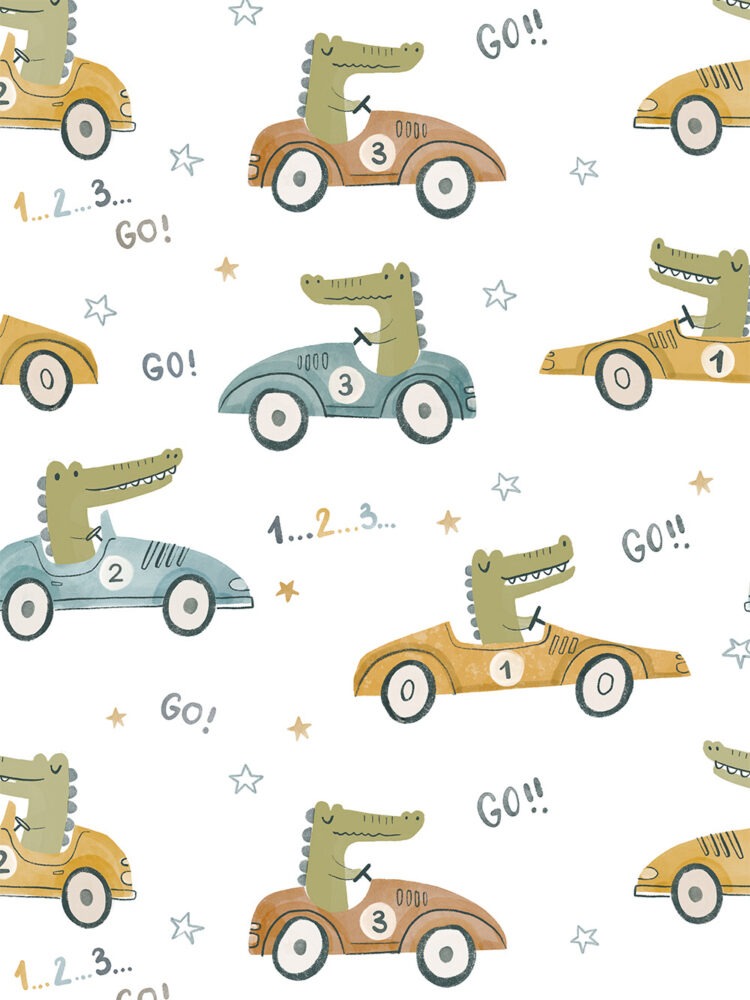 Croc Racers Print