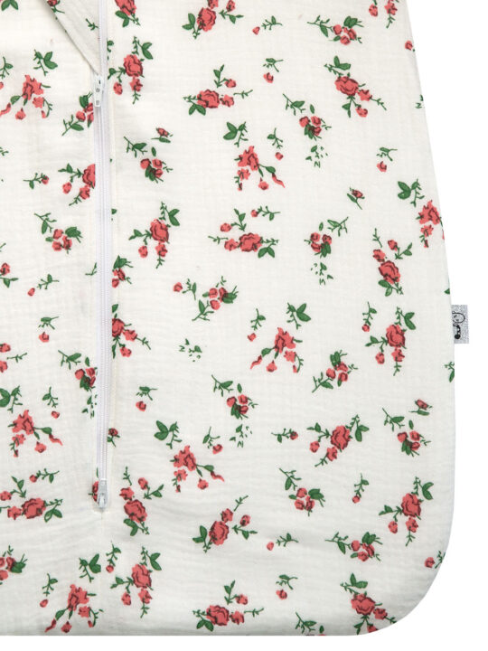 Ditsy Roses Muslin Sleep Sack Zoom 2