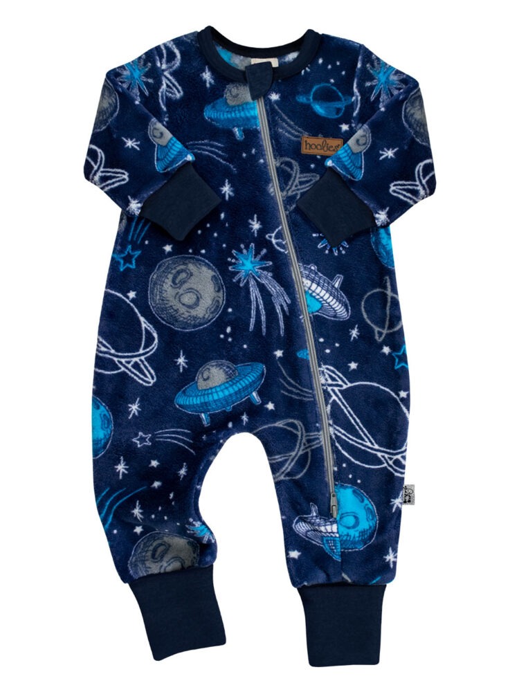Astro Space Planets Plushie with navy rib