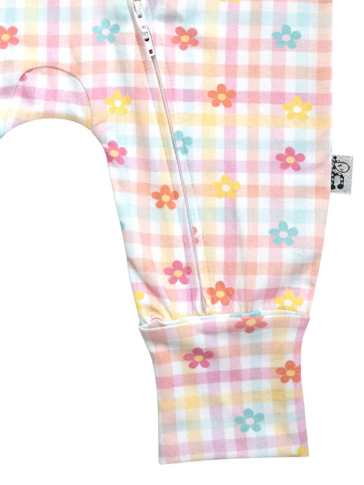 Blossom Gingham Onesie Zoom 2