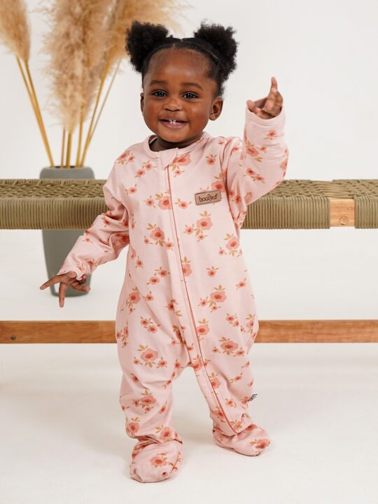 Blush Meadows Onesie Model3