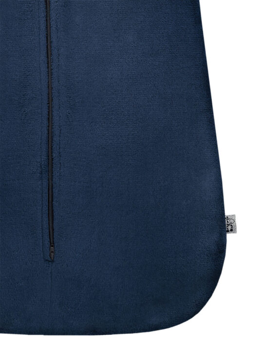 Dark Blue Plush Kids Sleep Sack Details