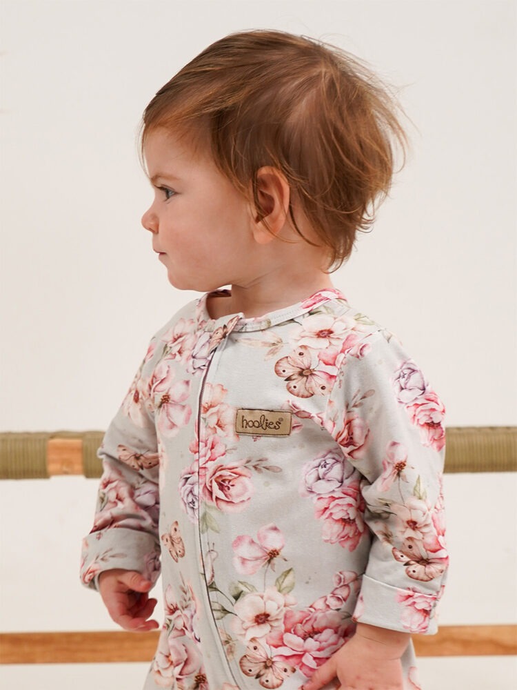 Flutter and Bloom Girls Onesie Model 2