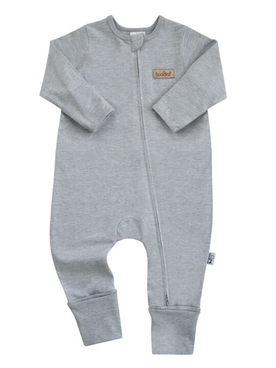 Grey Melange winter cotton onesie