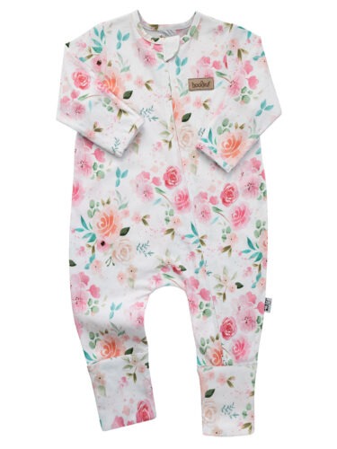 Watercolour Roses Babygrow