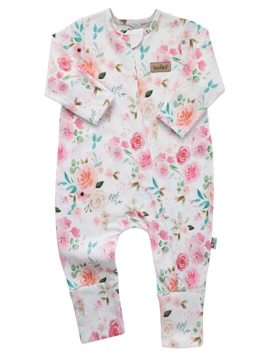 Watercolour Roses Babygrow