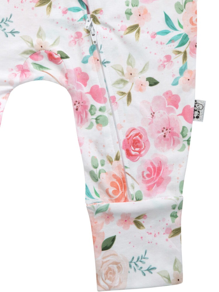 Watercolour Roses Onesie Zoom 2