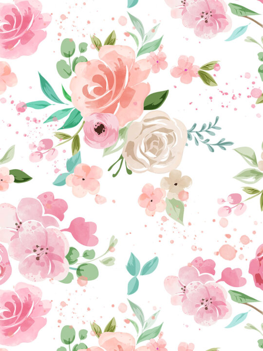 Watercolour Roses Print