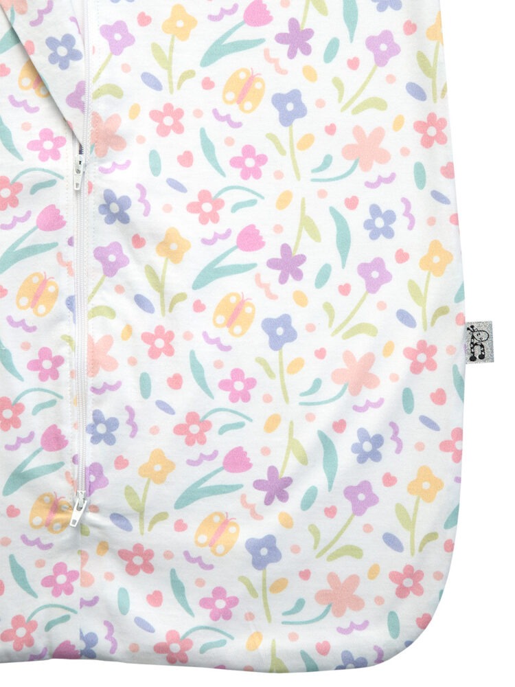 Pastel Petals Sleep Sack Zoom 3