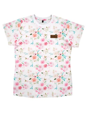 Rose Whisper Ladies Floral Tee