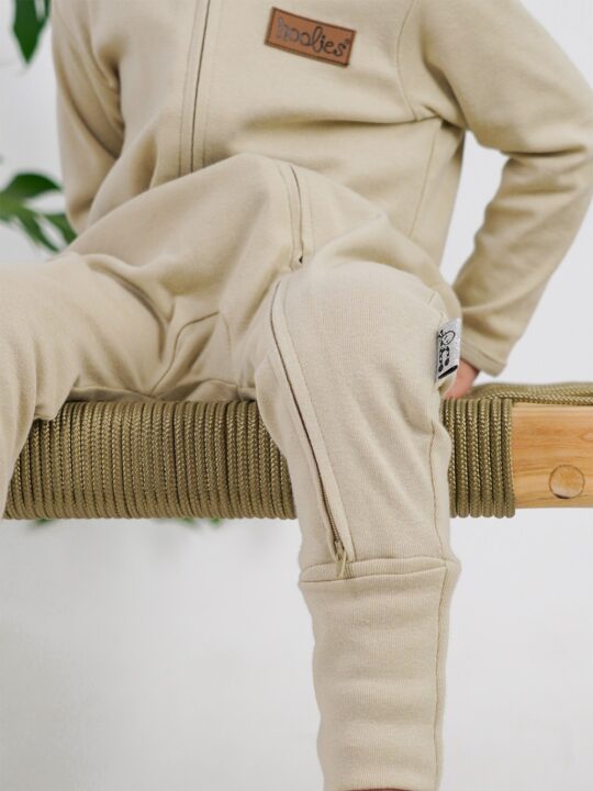 Stone Cloud Cotton Rib Onesie Model 2