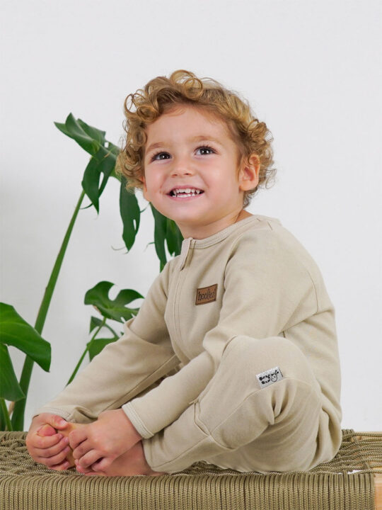 Stone Cloud Cotton Rib Onesie