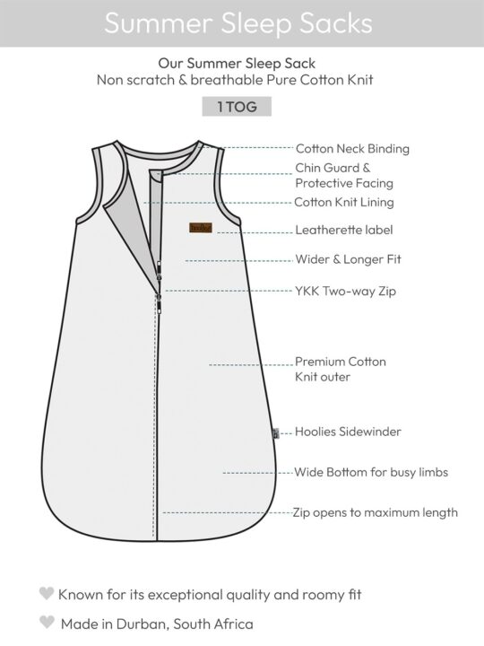 Summer Sleep Sack Diagram