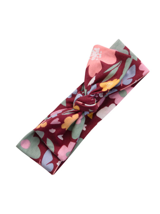 Berry Floral Dress Edit Bow