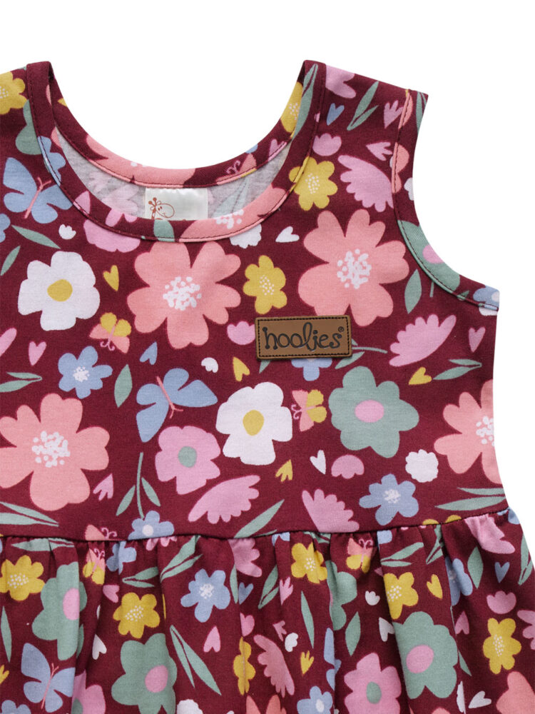 Berry Floral Dress Zoom 1