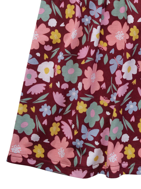 Berry Floral Dress Zoom 2