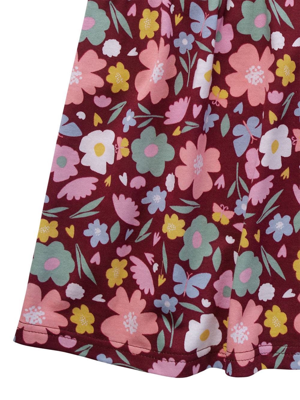 Berry Floral Dress Zoom 2