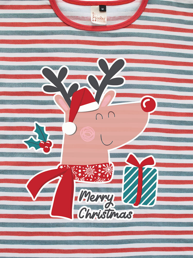 Candy Stripe Christmas Adult Detail