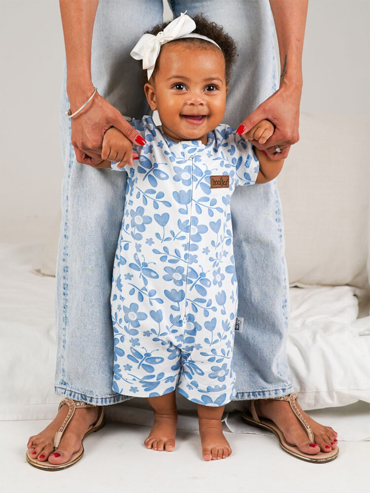 Indigo Bloom Baby Girls Romper