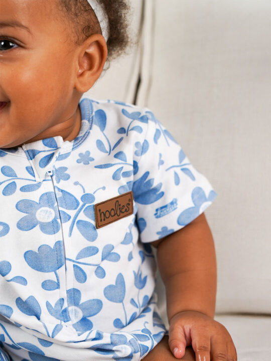 Indigo Bloom Baby Girls Romper Model
