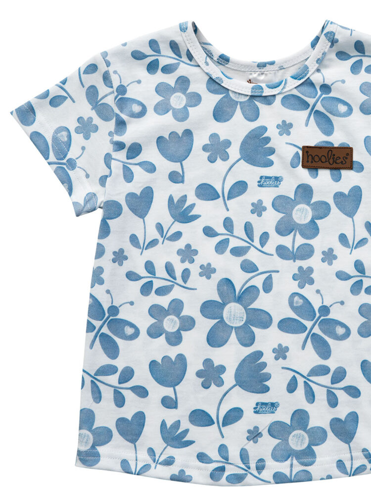 Indigo Bloom Girls Top Detail